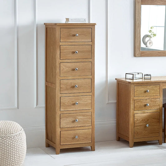 Mallory 7 Drawer Narrow Chest – Fsc Mix (Int-Coc-002320) Julian Bowen