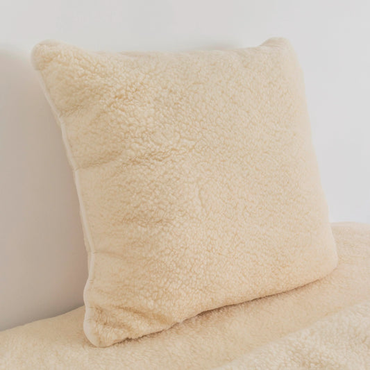 Merino Wool Pillow - Natural 80 x 80cm - Oakavia