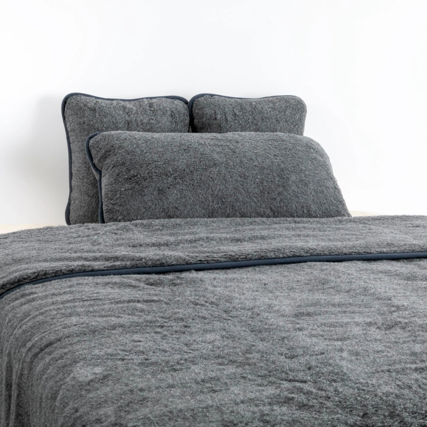 Merino Wool Quilt - Grey 140 x 200cm - Oakavia