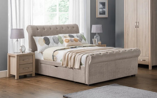 Ravello 2 Drawer Storage Bed 150cm King Size Julian Bowen