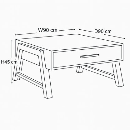 Trinity - Reclaimed Square Coffee Table - product image