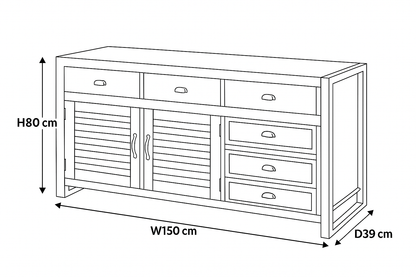 Urban Chic Large Sideboard
