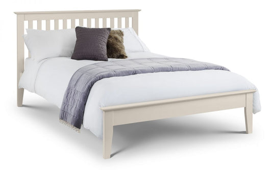 Salerno Shaker Bed 150cm King Size - Ivory Julian Bowen