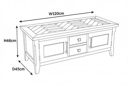 Signature Blue Widescreen Television Stand
