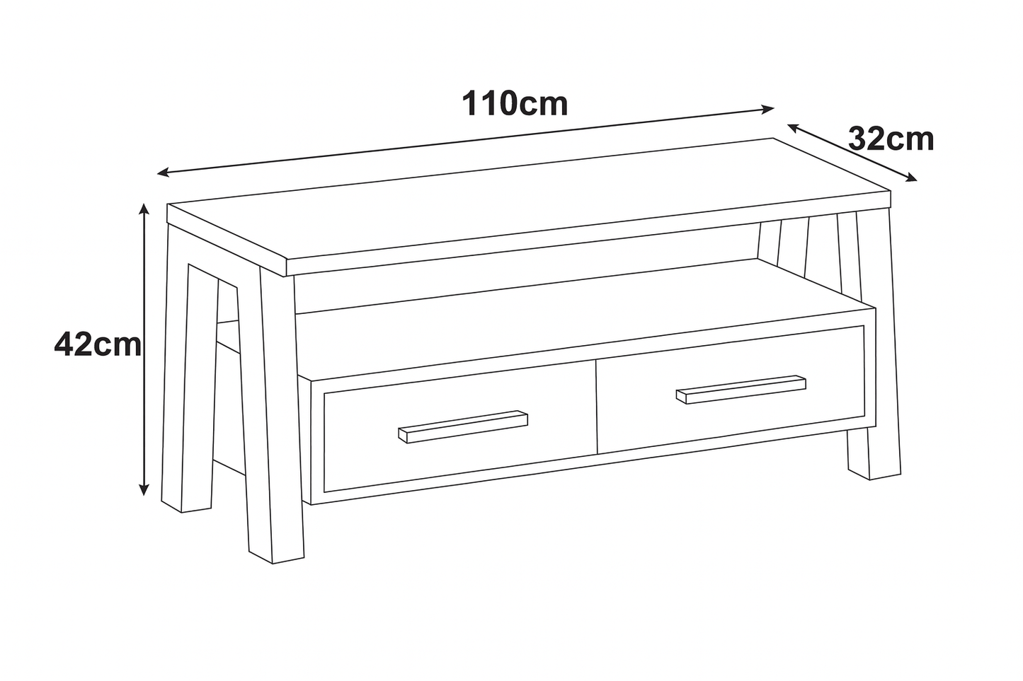 Trinity - Reclaimed Television Cabinet